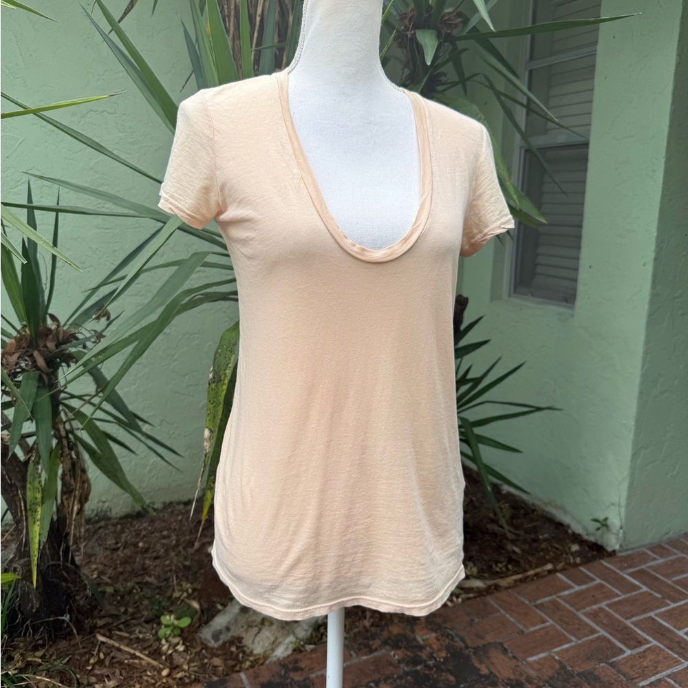 James Perse High Gauge Deep V Tee